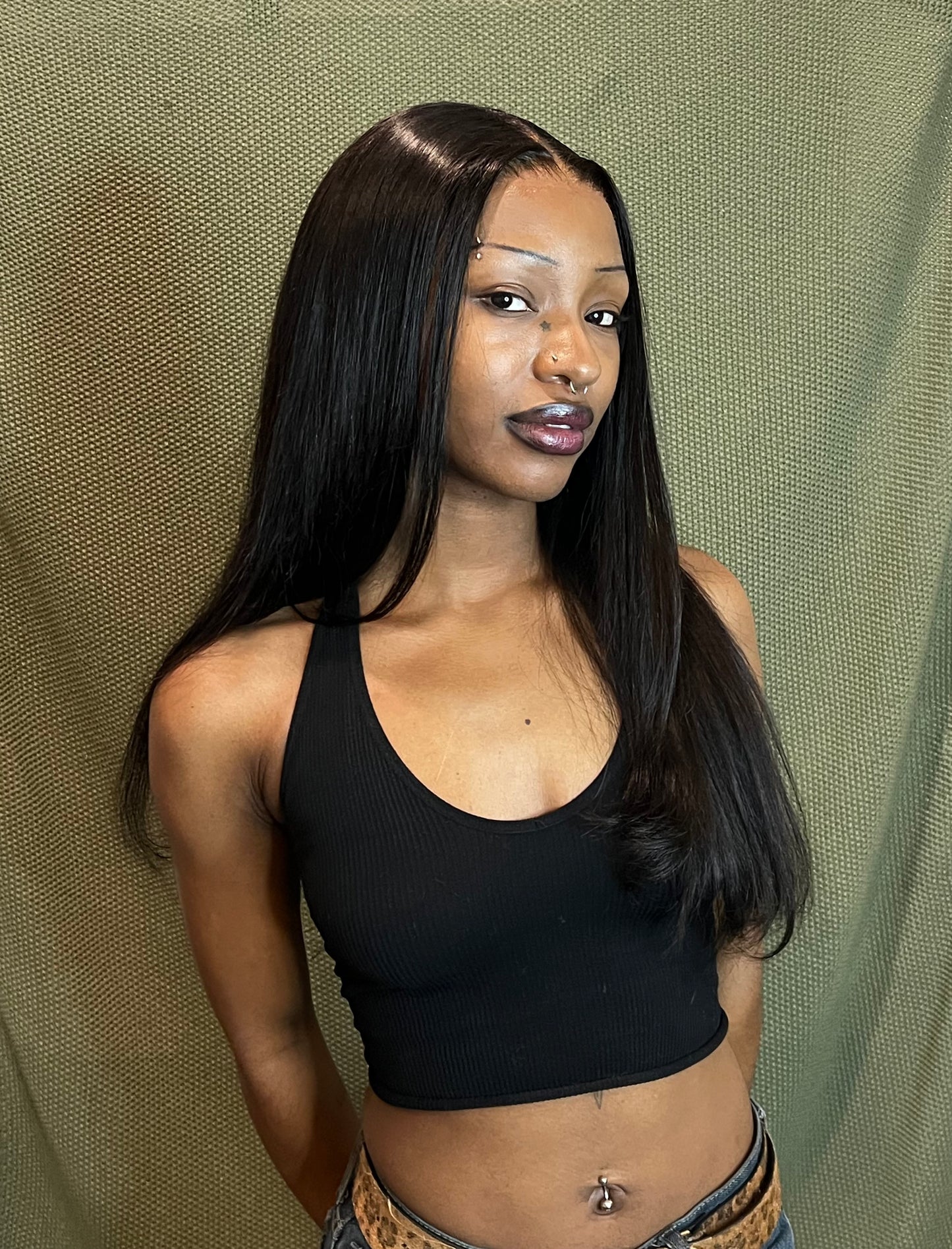 Straight Lace Closure Wig